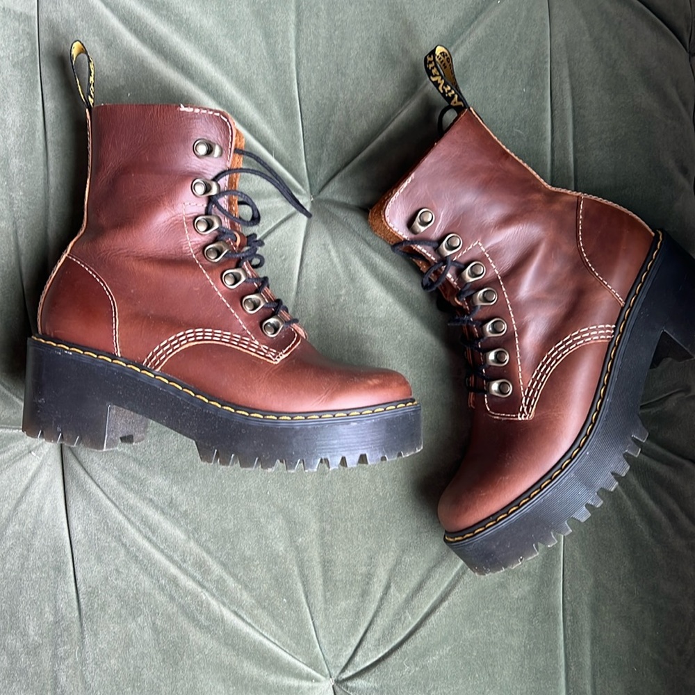 Doc Marten Leona in brown.